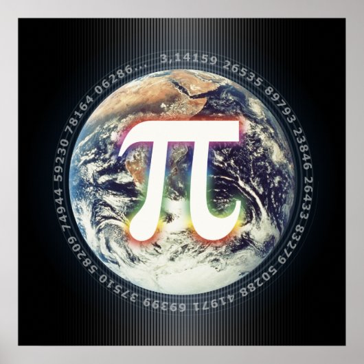 Pi Day on Earth – 数学ポスター ポスター (正面)