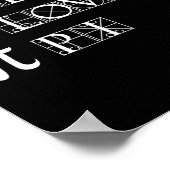 Pi Day Peace Love Math Geometry三角法 ポスター (角)