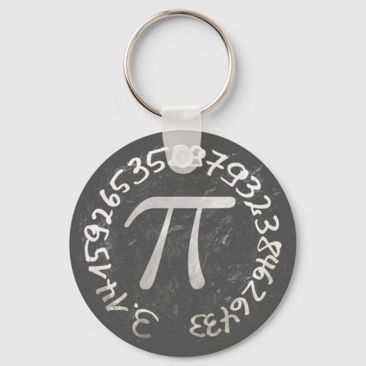 Pi Day PiDay Chalkboard教育 キーホルダー (正面)