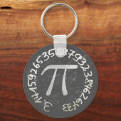 Pi Day PiDay Chalkboard教育 キーホルダー (正面)