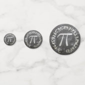 Pi Day PiDay Chalkboard教育 コンフェッティ (裏面)