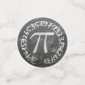 Pi Day PiDay Chalkboard教育 コンフェッティ (スモール正面)
