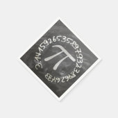Pi Day PiDay Chalkboard教育 スタンダードカクテルナプキン (角)