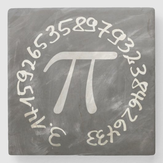 Pi Day PiDay Chalkboard教育 ストーンコースター (正面)