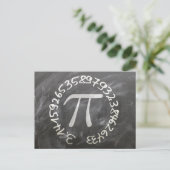 Pi Day PiDay Chalkboard教育 ポストカード (スタンド正面)