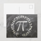 Pi Day PiDay Chalkboard教育 ポストカード (正面/裏面)