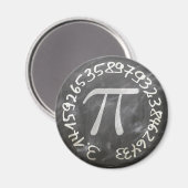 Pi Day PiDay Chalkboard教育 マグネット (正面/裏面)