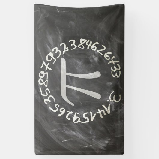 Pi Day PiDay Chalkboard教育 横断幕 (縦)