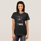 Pi Day Pirate Cat Math Science Teacher Pi Rate 3 1 Tシャツ (正面フル)