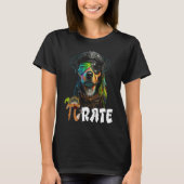 Pi Day Pirate Dog 3 14 Funny Math Science Teacher  Tシャツ (正面)