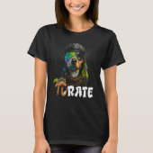Pi Day Pirate Dog 3 14 Math Science Teacher Pi Rat Tシャツ (正面)