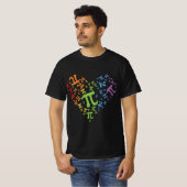Pi Day Rainbow Heart Math LGBT Gay Lesbian Pride G Tシャツ (正面フル)