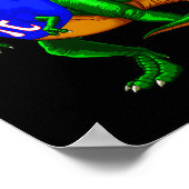 Pi Day Rex Dinosaur T Shirt Math Gift Men Women Ki ポスター (角)