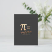 Pi Day Shirt – PI = We’ll Meet Again – Modern Math ポストカード (スタンド正面)