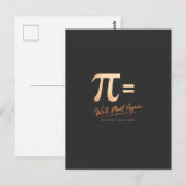 Pi Day Shirt – PI = We’ll Meet Again – Modern Math ポストカード (正面/裏面)