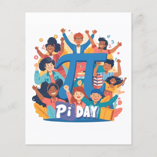 Pi Day Squad Celebration Design チラシ (正面)