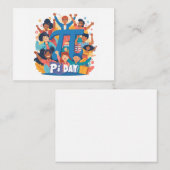 Pi Day Squad Celebration Design ノートカード (正面/裏面)