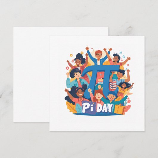 Pi Day Squad Celebration Design メニュー (正面/裏面)