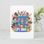 Pi Day Squad Celebration Design 招待状 (スタンド正面)