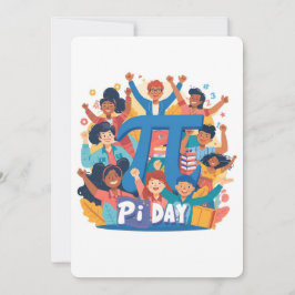 Pi Day Squad Celebration Design 招待状