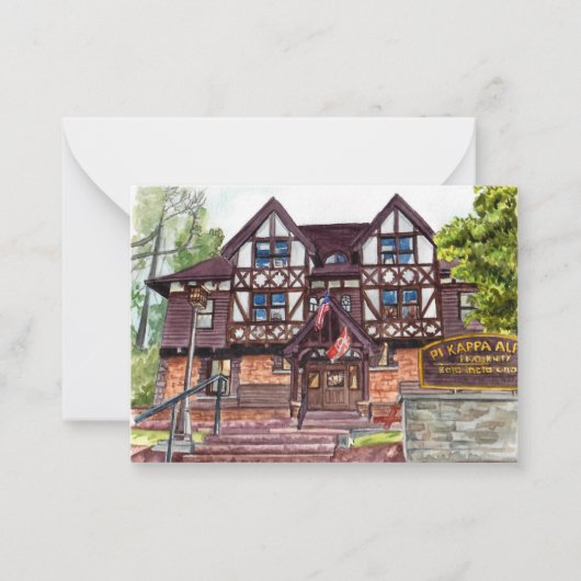 Pi Kappa Alpha, Cornell University Postcard-style ノートカード (正面)