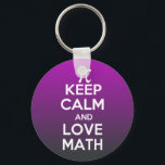 Pi keep calm and love math キーホルダー<br><div class="desc">A product featuring keep calm and love math design. A variation of keep calm and carry on. This is great as a pi day gift</div>