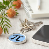 Pi Keychain (優れた円形) キーホルダー (側面)