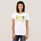 Pi Love Patty's Day Shirt,数学先生St Patrick Tシャツ (正面フル)