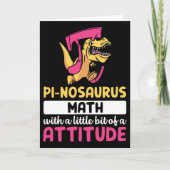 Pi Math Mathematics Dinosaur Dino Pi Day  カード (正面)