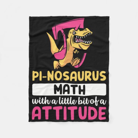 Pi Math Mathematics Dinosaur Dino Pi Day  フリースブランケット (正面)