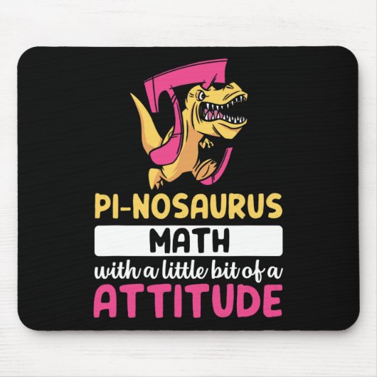 Pi Math Mathematics Dinosaur Dino Pi Day  マウスパッド (正面)