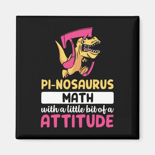Pi Math Mathematics Dinosaur Dino Pi Day  マグネット (正面)