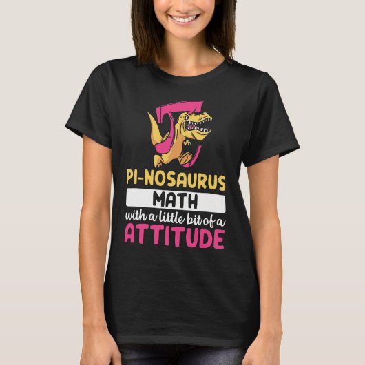 Pi Math Mathematics Dinosaur Dino Pi Day  Tシャツ (正面)