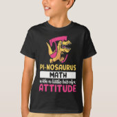 Pi Math Mathematics Dinosaur Dino Pi Day  Tシャツ (正面)