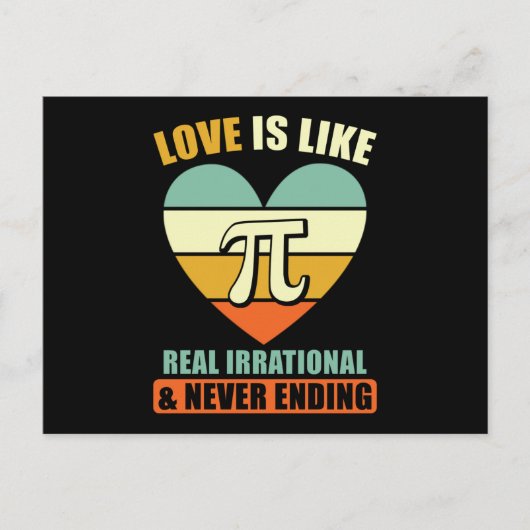 Pi Math Saying ポストカード (正面)