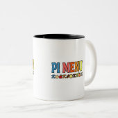 Pi Menu Coffee Mug – Funny Math Pi Lover Gift ツートーンマグカップ (正面右)