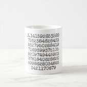 Pi Mugの最初の100桁 コーヒーマグカップ (中央)