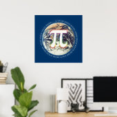 Pi Number on Earth | Math ポスター (ホームオフィス)
