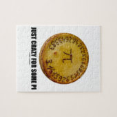 Pi (Pi/パイ数学のユーモア)のためにちょうど熱狂する ジグソーパズル (横)