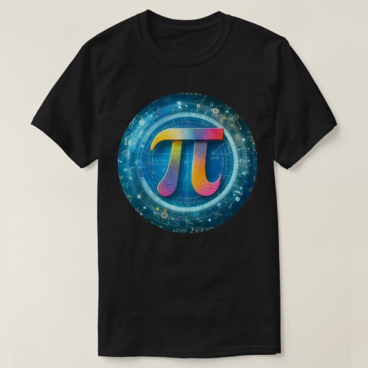 Pi Pi 314数値科学おもしろい先生Pi Day Tシャツ (デザイン正面)