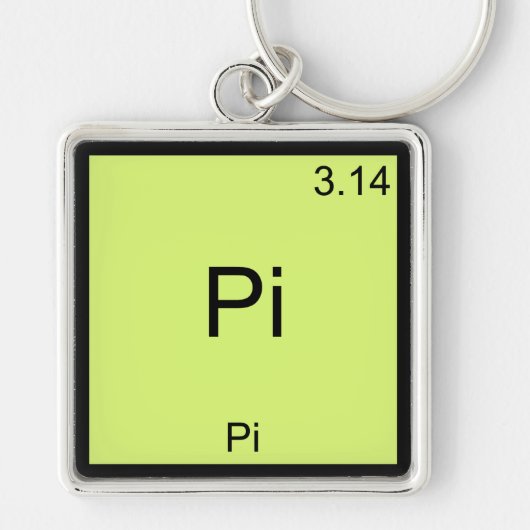 Pi - Pi Math おもしろい Element Chemistry Tシャツ キーホルダー (正面)