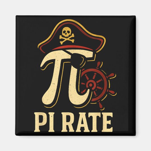 Pi Rate Funny Math Pirate Pi Day 3.14 Teacher  マグネット (正面)
