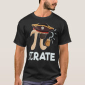 Pi Rate Pi Day数学者の数学ギーク海賊 Tシャツ (正面)