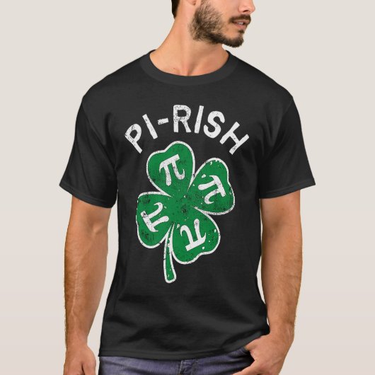 Pi rish Lucky C St Patrick's Day Distress Tシャツ (正面)