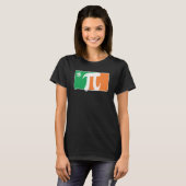 Pi Rish St Patrick's Day Irish Flag C Distressed Tシャツ (正面フル)