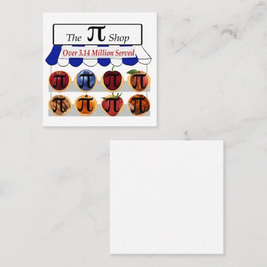 Pi Shop スクエア名刺 (正面/裏面)