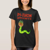 PI THON Pi Day Python Pie Math Snake Wild Animal N Tシャツ (正面)