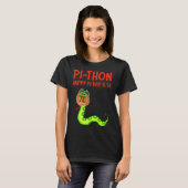 PI THON Pi Day Python Pie Math Snake Wild Animal N Tシャツ (正面フル)