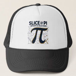 Pi Trucker Hatのスライス – おもしろい Math Lover Gift キャップ