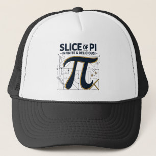 Pi Trucker Hatのスライス – おもしろい Math Lover Gift キャップ
